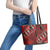 Vintage Ngatu Tribal Tonga Pattern Leather Tote Bag - Polynesian Pride