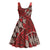 Vintage Ngatu Tribal Tonga Pattern Midi Dress - Polynesian Pride