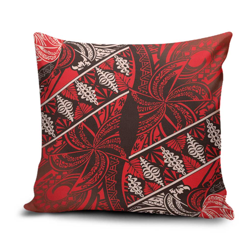 Vintage Ngatu Tribal Tonga Pattern Pillow Cover - Polynesian Pride