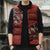 Vintage Ngatu Tribal Tonga Pattern Sleeveless Puffer Jacket - Polynesian Pride