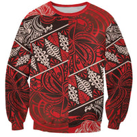 Vintage Ngatu Tribal Tonga Pattern Sweatshirt - Polynesian Pride