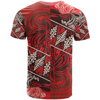Vintage Ngatu Tribal Tonga Pattern T Shirt - Polynesian Pride