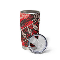 Vintage Ngatu Tribal Tonga Pattern Tumbler Cup - Polynesian Pride