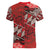 Vintage Ngatu Tribal Tonga Pattern Women V-Neck T-Shirt - Polynesian Pride