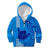 Strong Maui Kid Hoodie Good Living Hawaii with Shaka Sign Kakau Tribal Blue LT9 Zip Hoodie Blue - Polynesian Pride
