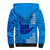 Strong Maui Sherpa Hoodie Good Living Hawaii with Shaka Sign Kakau Tribal Blue LT9 - Polynesian Pride