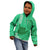 Strong Maui Kid Hoodie Good Living Hawaii with Shaka Sign Kakau Tribal Green LT9 - Polynesian Pride