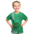 Strong Maui Kid T Shirt Good Living Hawaii with Shaka Sign Kakau Tribal Green LT9 Green - Polynesian Pride