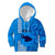 Maui Island Kid Hoodie Kakau Tribal Mixed Polynesian Pattern Blue LT9 Hoodie Blue - Polynesian Pride