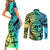 malampa-fiji-day-couples-matching-short-sleeve-bodycon-dress-and-long-sleeve-button-shirts-vanuatu-sand-drawing-with-polynesian-pattern