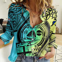 personalised-malampa-fiji-day-women-casual-shirt-vanuatu-sand-drawing-with-polynesian-pattern