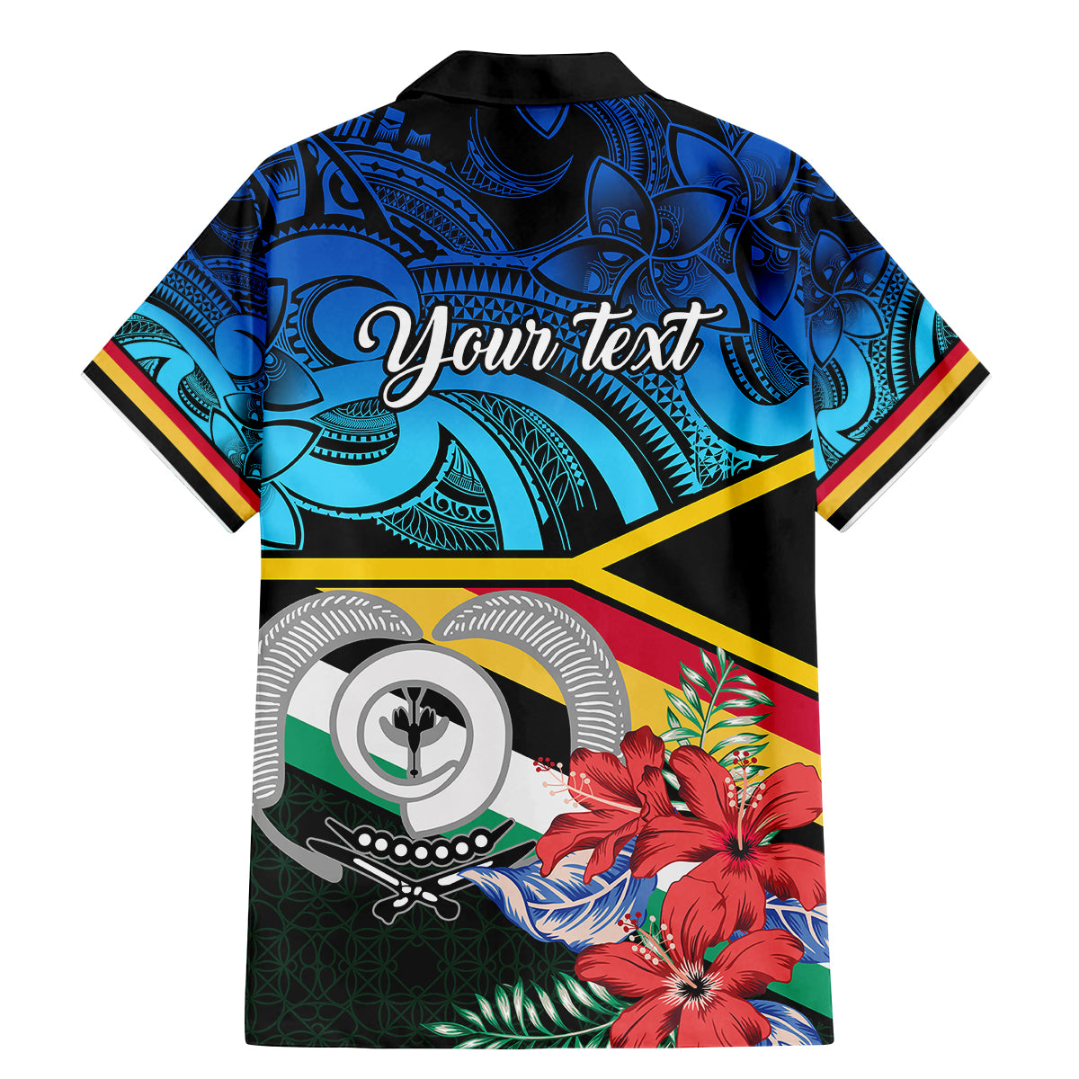 personalised-torba-vanuatu-family-matching-mermaid-dress-and-hawaiian-shirt-sand-drawing-with-polynesian-pattern