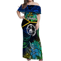 malampa-day-off-shoulder-maxi-dress-vanuatu-flowers-with-malampa-emblem-tribal-pattern
