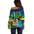 personalised-malampa-day-off-shoulder-sweater-vanuatu-flowers-with-malampa-emblem-tribal-pattern