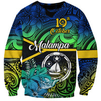 personalised-malampa-day-sweatshirt-vanuatu-flowers-with-malampa-emblem-tribal-pattern