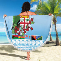 Melanesian Fiji Kula Bird Beach Blanket with Tagimoucia Masi Tapa Pattern LT9 - Polynesian Pride
