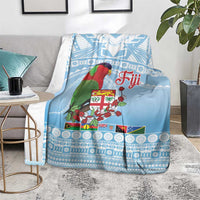 Melanesian Fiji Kula Bird Blanket with Tagimoucia Masi Tapa Pattern LT9 - Polynesian Pride