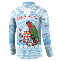 Melanesian Fiji Kula Bird Button Sweatshirt with Tagimoucia Masi Tapa Pattern LT9 - Polynesian Pride