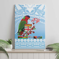 Melanesian Fiji Kula Bird Canvas Wall Art with Tagimoucia Masi Tapa Pattern LT9 - Polynesian Pride