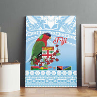 Melanesian Fiji Kula Bird Canvas Wall Art with Tagimoucia Masi Tapa Pattern LT9 - Polynesian Pride