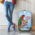 Melanesian Fiji Kula Bird Luggage Cover with Tagimoucia Masi Tapa Pattern
