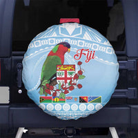 Melanesian Fiji Kula Bird Spare Tire Cover with Tagimoucia Masi Tapa Pattern LT9 - Polynesian Pride