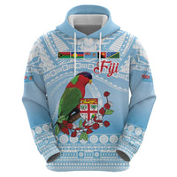 Melanesian Fiji Kula Bird Zip Hoodie with Tagimoucia Masi Tapa Pattern LT9 - Polynesian Pride