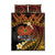 Melanesian Papua New Guinea Quilt Bed Set Plumeria Bird of Paradise Tribal