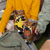 Melanesian Papua New Guinea Tumbler Cup Plumeria Bird of Paradise Tribal