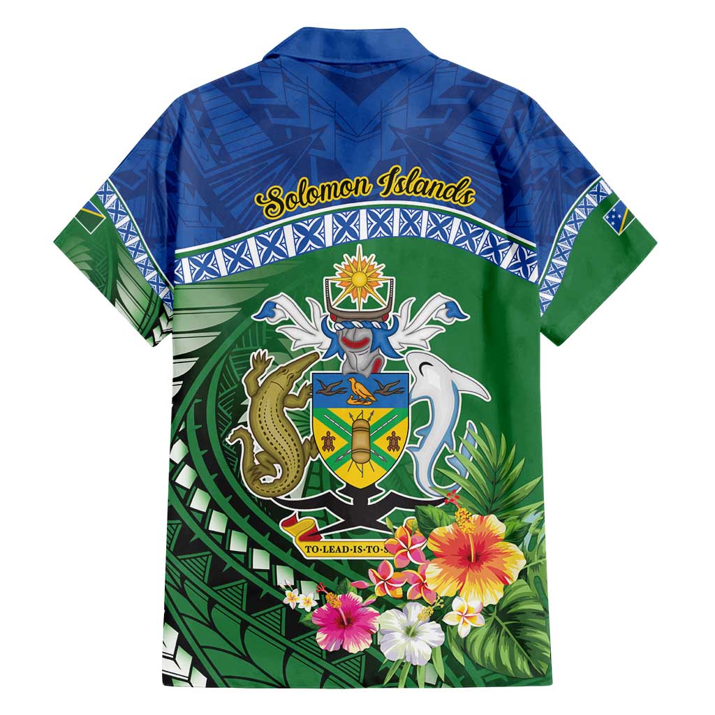Melanesian Solomon Islands Family Matching Long Sleeve Bodycon Dress and Hawaiian Shirt Tropical Shark Tattoo LT9 - Polynesian Pride