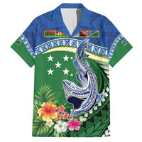 Melanesian Solomon Islands Hawaiian Shirt Tropical Shark Tattoo LT9 Blue - Polynesian Pride