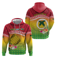 Melanesian Ni-Vanuatu Zip Hoodie Sea Turtle with Sand Drawing Pattern LT9 - Polynesian Pride