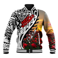 Personalised New Zealand Waitangi and ANZAC day Baseball Jacket LT9 Unisex White - Polynesian Pride