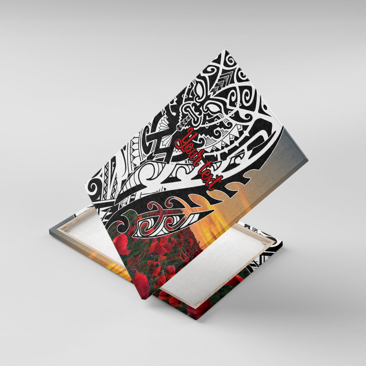 Personalised New Zealand Waitangi and ANZAC day Canvas Wall Art