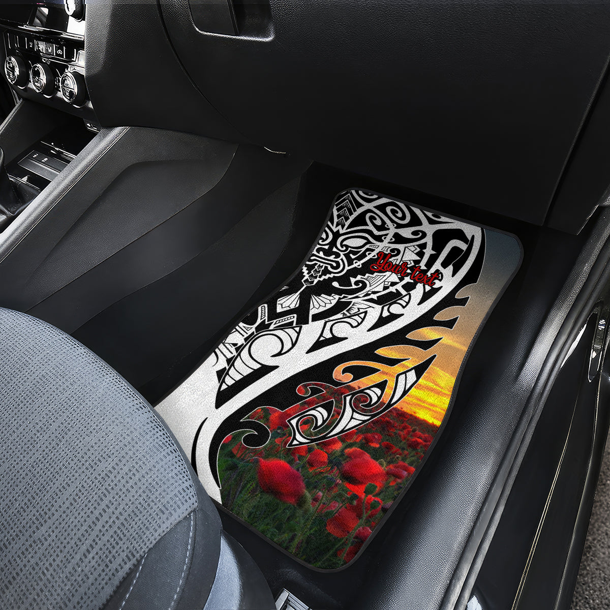 Personalised New Zealand Waitangi and ANZAC day Car Mats