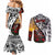 Personalised New Zealand Waitangi and ANZAC day Couples Matching Mermaid Dress and Long Sleeve Button Shirt LT9 - Polynesian Pride