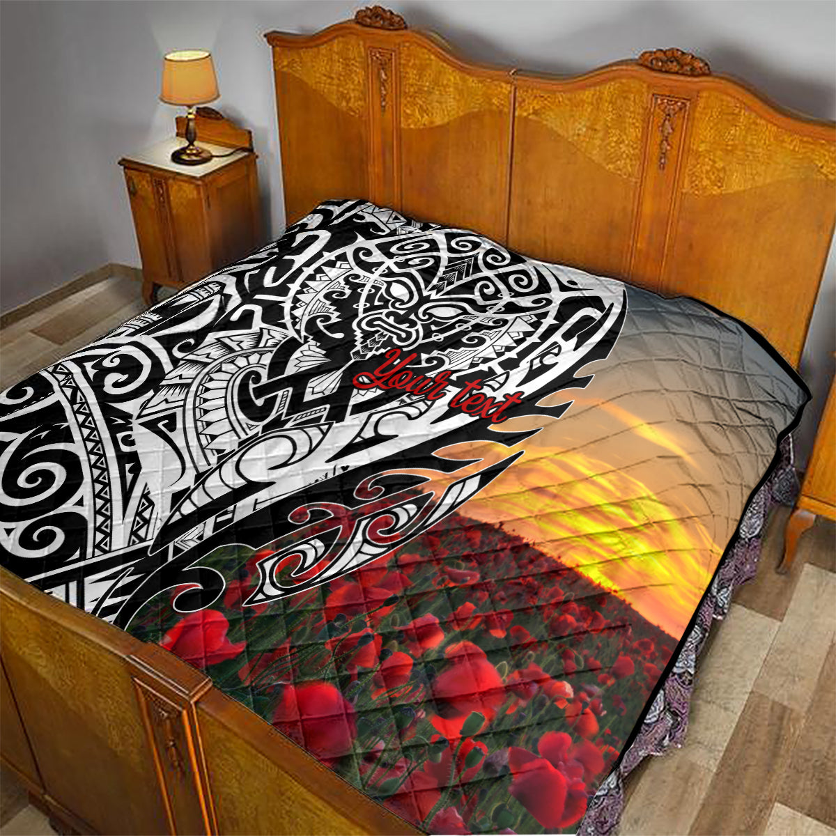 Personalised New Zealand Waitangi and ANZAC day Quilt