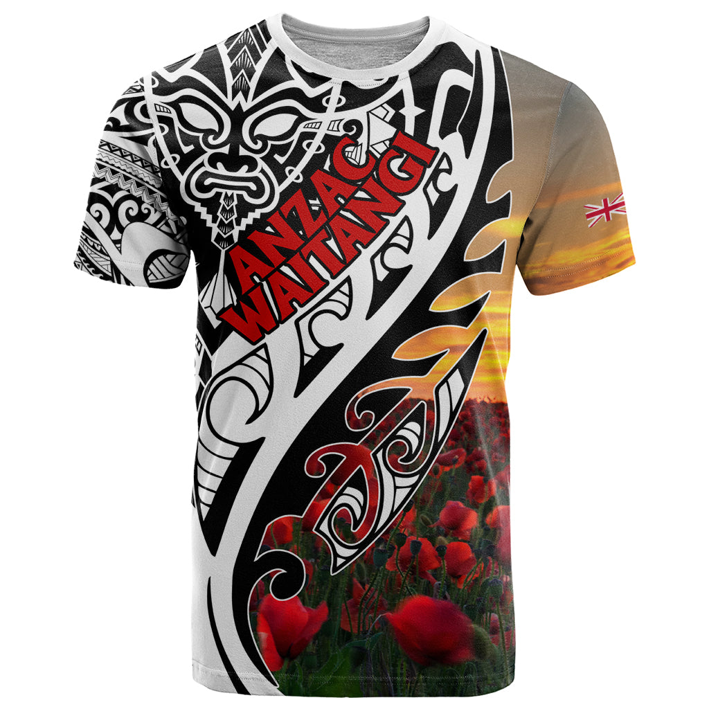 Personalised New Zealand Waitangi and ANZAC day T Shirt LT9 White - Polynesian Pride