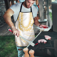 Aloha Lei Onaona Apron Beige Hawaiian Tribal Pattern - Polynesian Pride