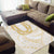 Aloha Lei Onaona Area Rug Beige Hawaiian Tribal Pattern