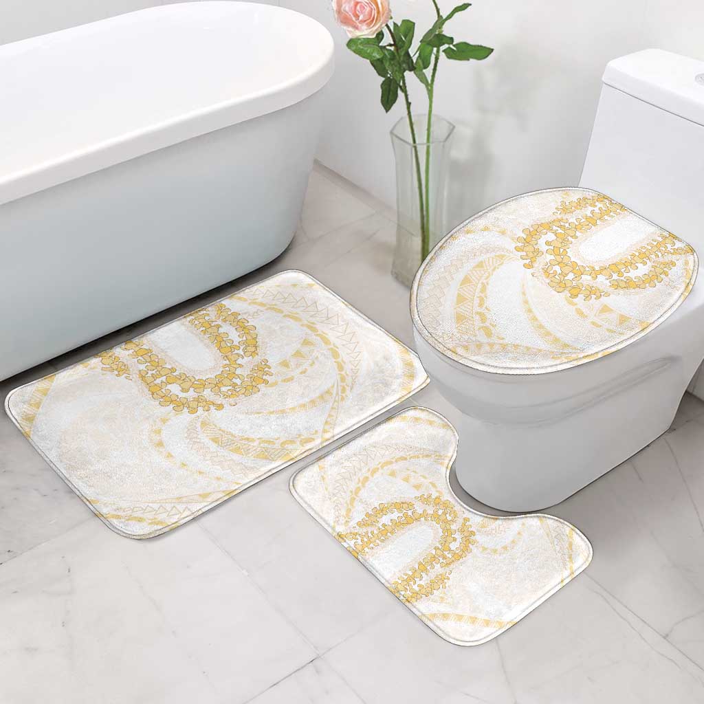 Aloha Lei Onaona Bathroom Set Beige Hawaiian Tribal Pattern - Polynesian Pride