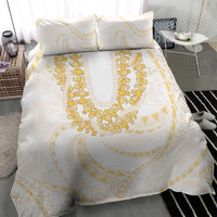 Aloha Lei Onaona Bedding Set Beige Hawaiian Tribal Pattern