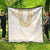 Aloha Lei Onaona Quilt Beige Hawaiian Tribal Pattern