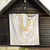 Aloha Lei Onaona Quilt Beige Hawaiian Tribal Pattern