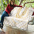 Aloha Lei Onaona Quilt Beige Hawaiian Tribal Pattern