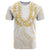 Aloha Lei Onaona T Shirt Beige Hawaiian Tribal Pattern