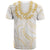 Aloha Lei Onaona T Shirt Beige Hawaiian Tribal Pattern