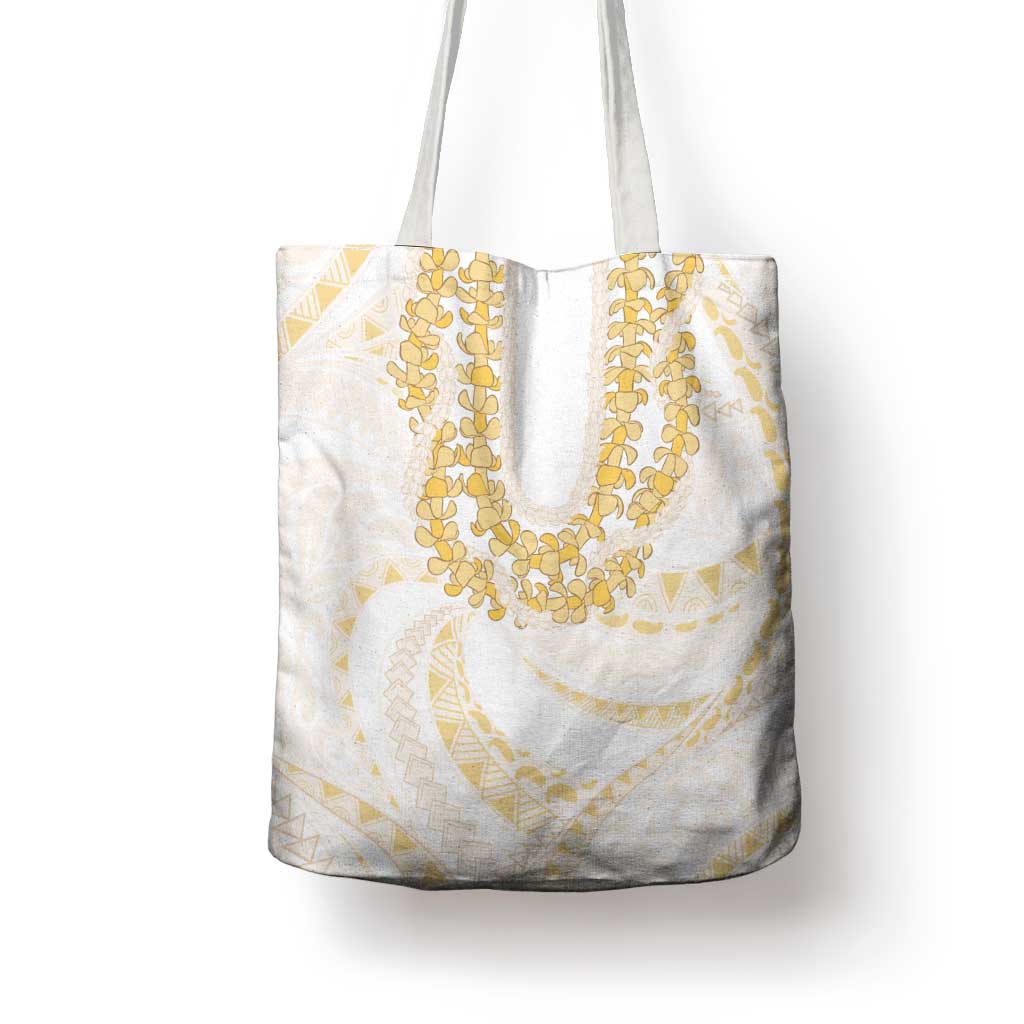 Aloha Lei Onaona Tote Bag Beige Hawaiian Tribal Pattern - Polynesian Pride
