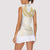 Aloha Lei Onaona Women Sleeveless Polo Shirt Beige Hawaiian Tribal Pattern