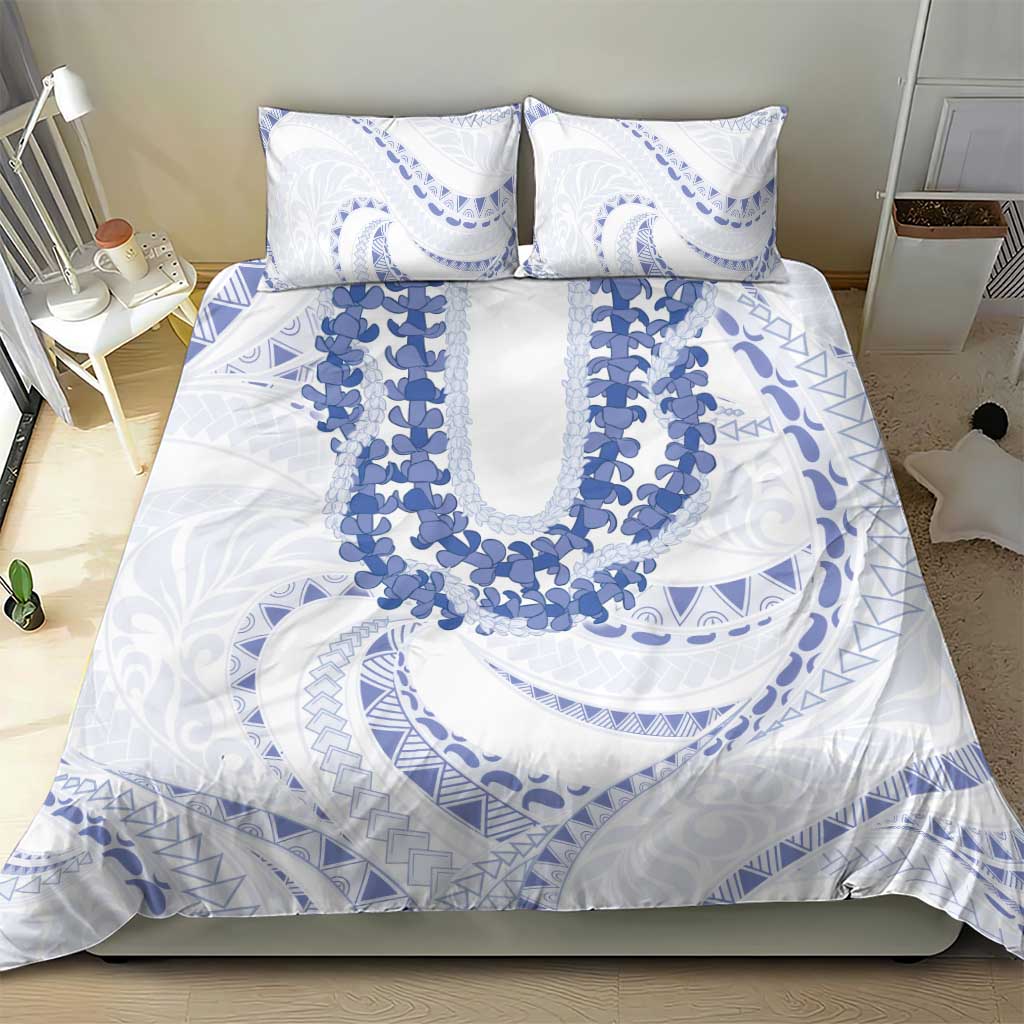 Aloha Lei Onaona Bedding Set Navy Blue Hawaiian Tribal Pattern